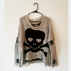 Cozy Skull & Cross Bones Sweater